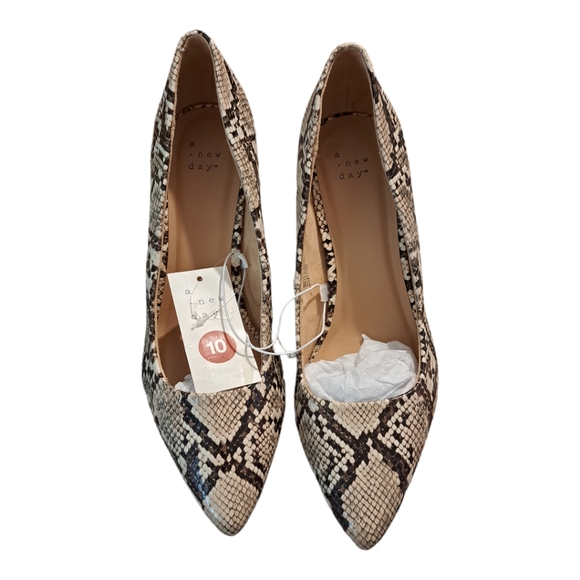 A New Day Gemma Stiletto Heels, Grey Snake Print, 8.5, 9.5, 10, 11 - Picture 7 of 8